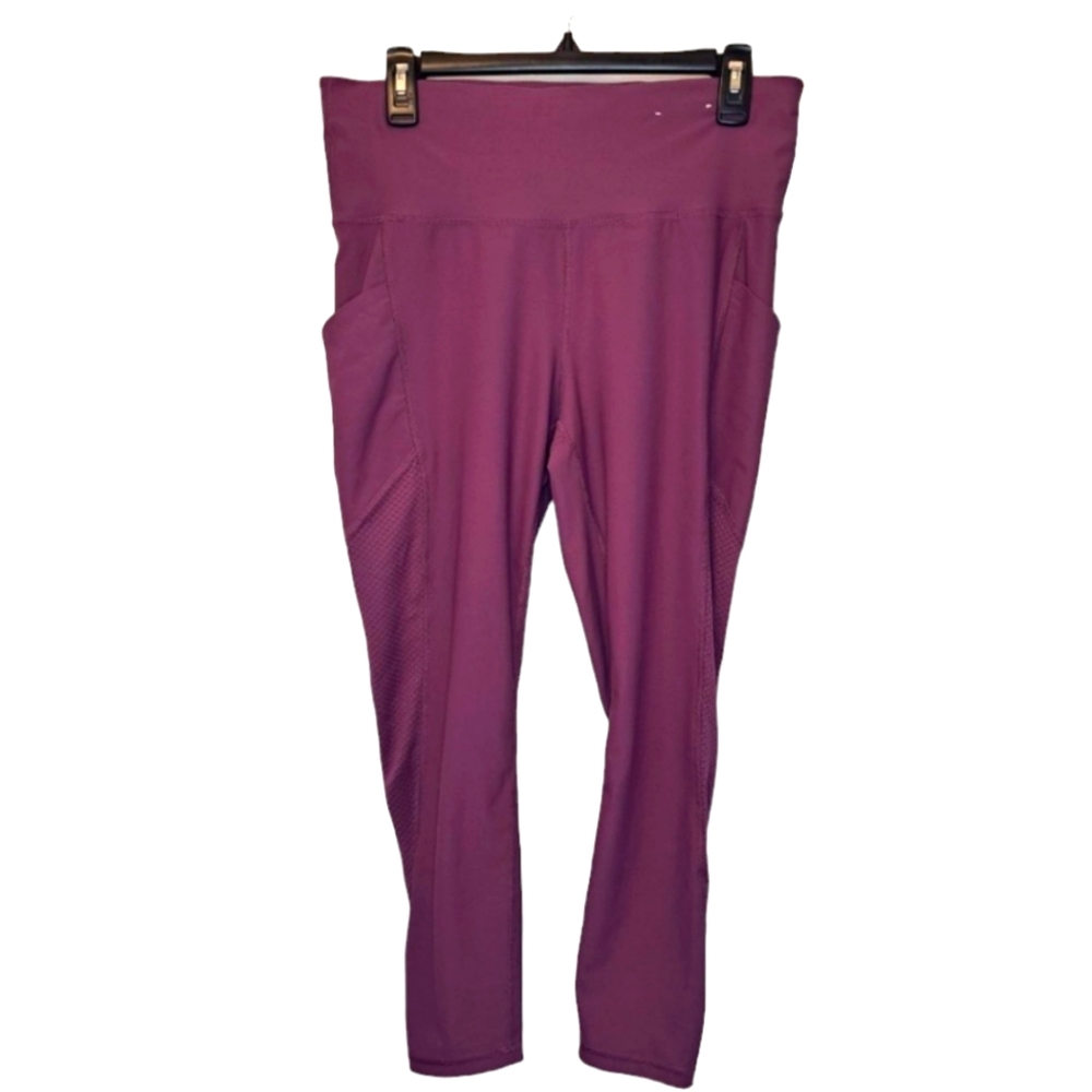 Xersion Purple 7/8 Ankle Leggings Size Large - Picture 3 of 8